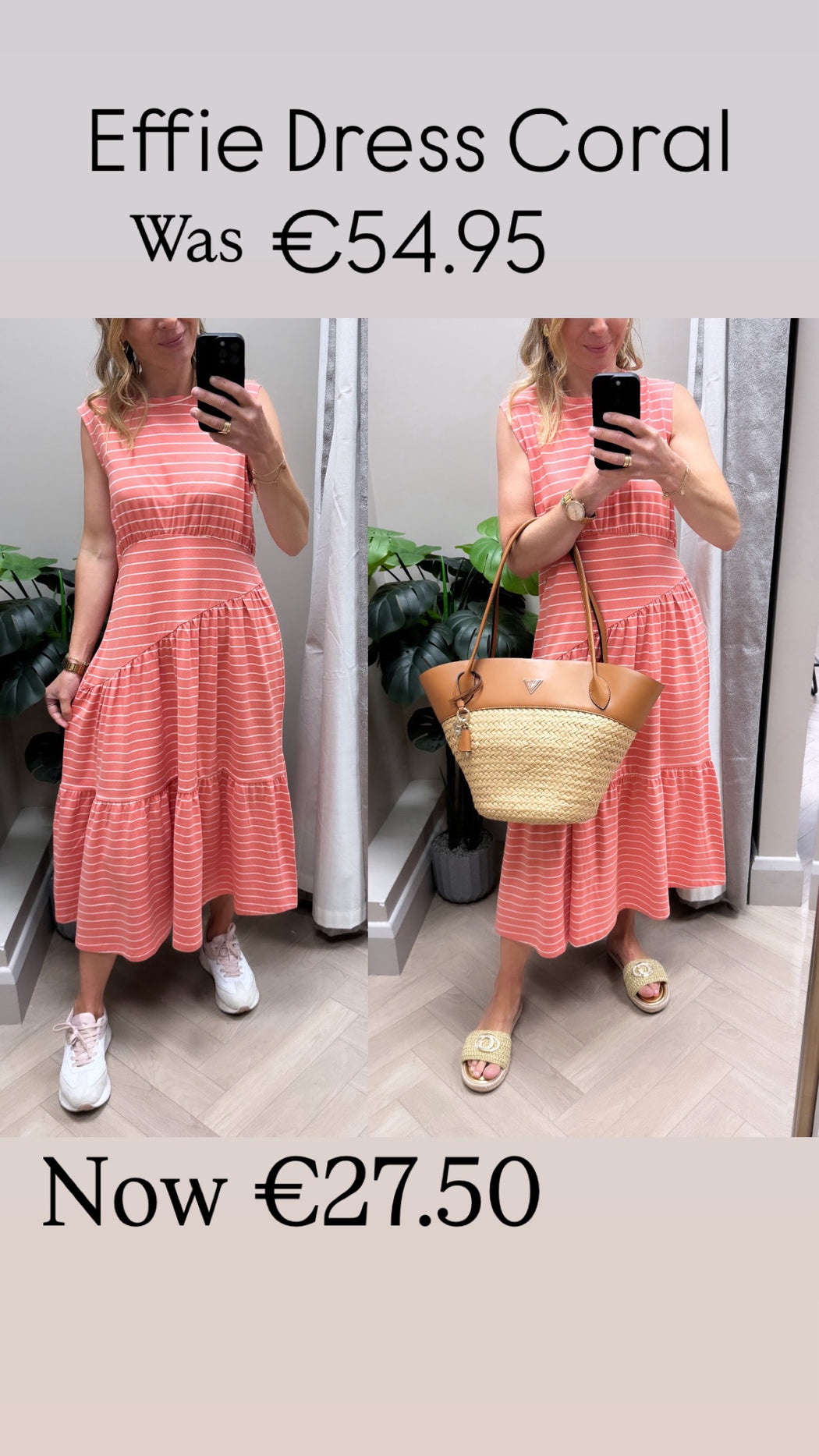 Effie Dress Coral