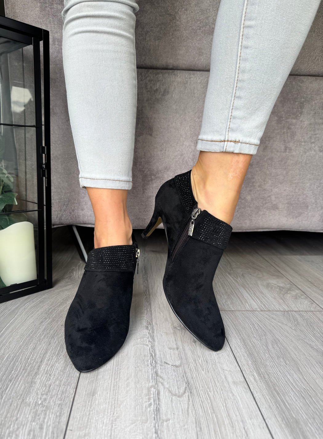 Blaina schwarz sparkle boot