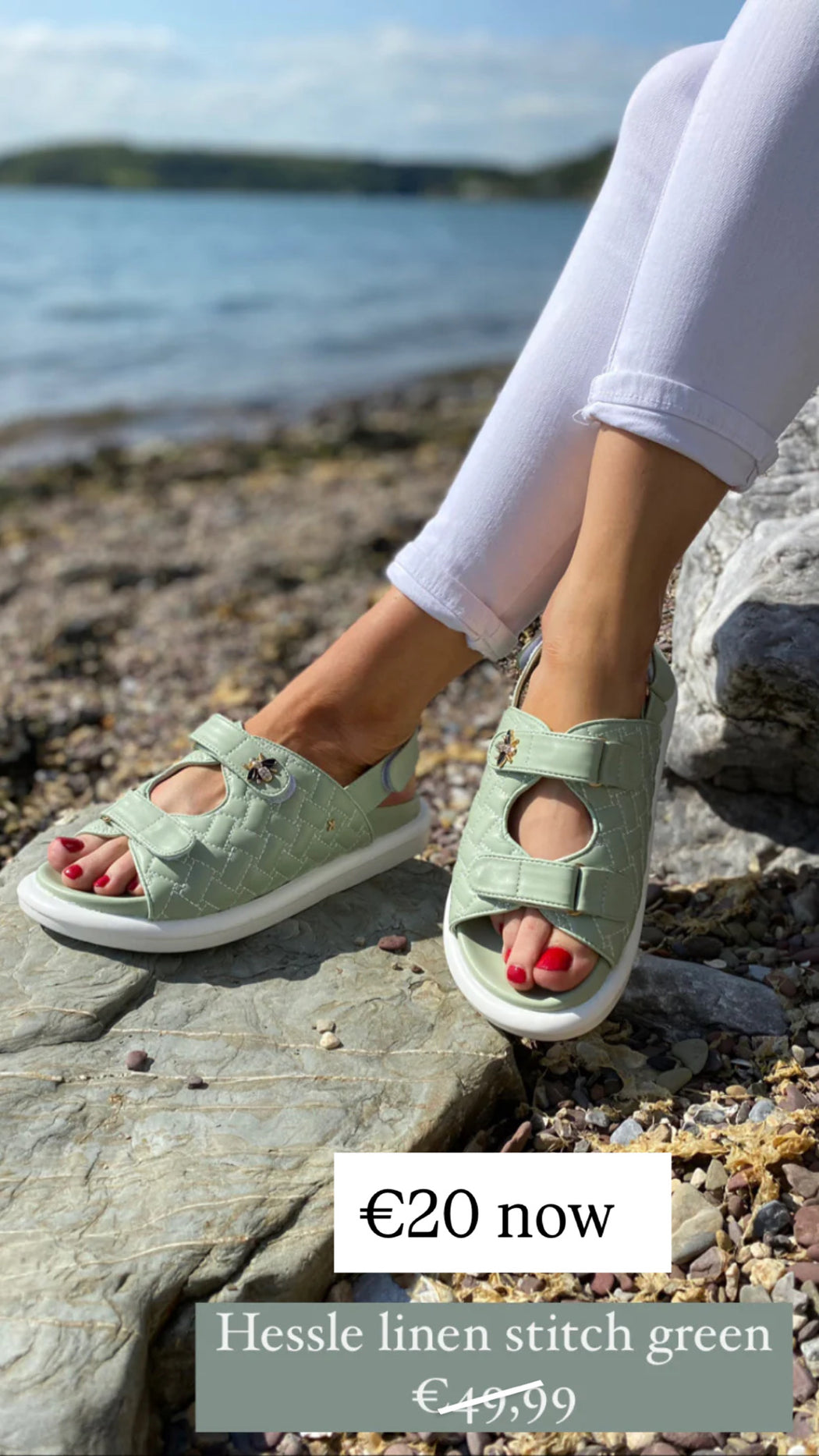 Hessle linen stitch green