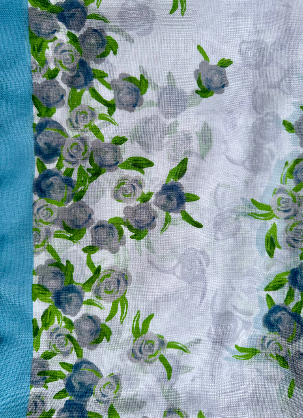 Guess floral blue scarf aw5352pol03-blu guess scarf