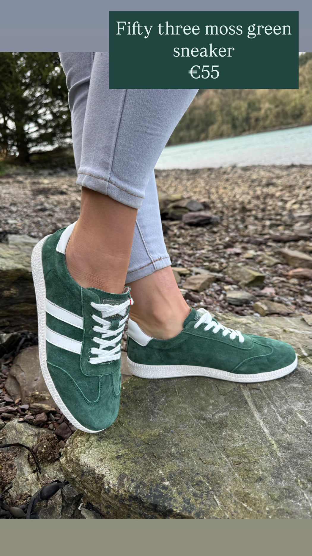 Fifty three moss green sneaker