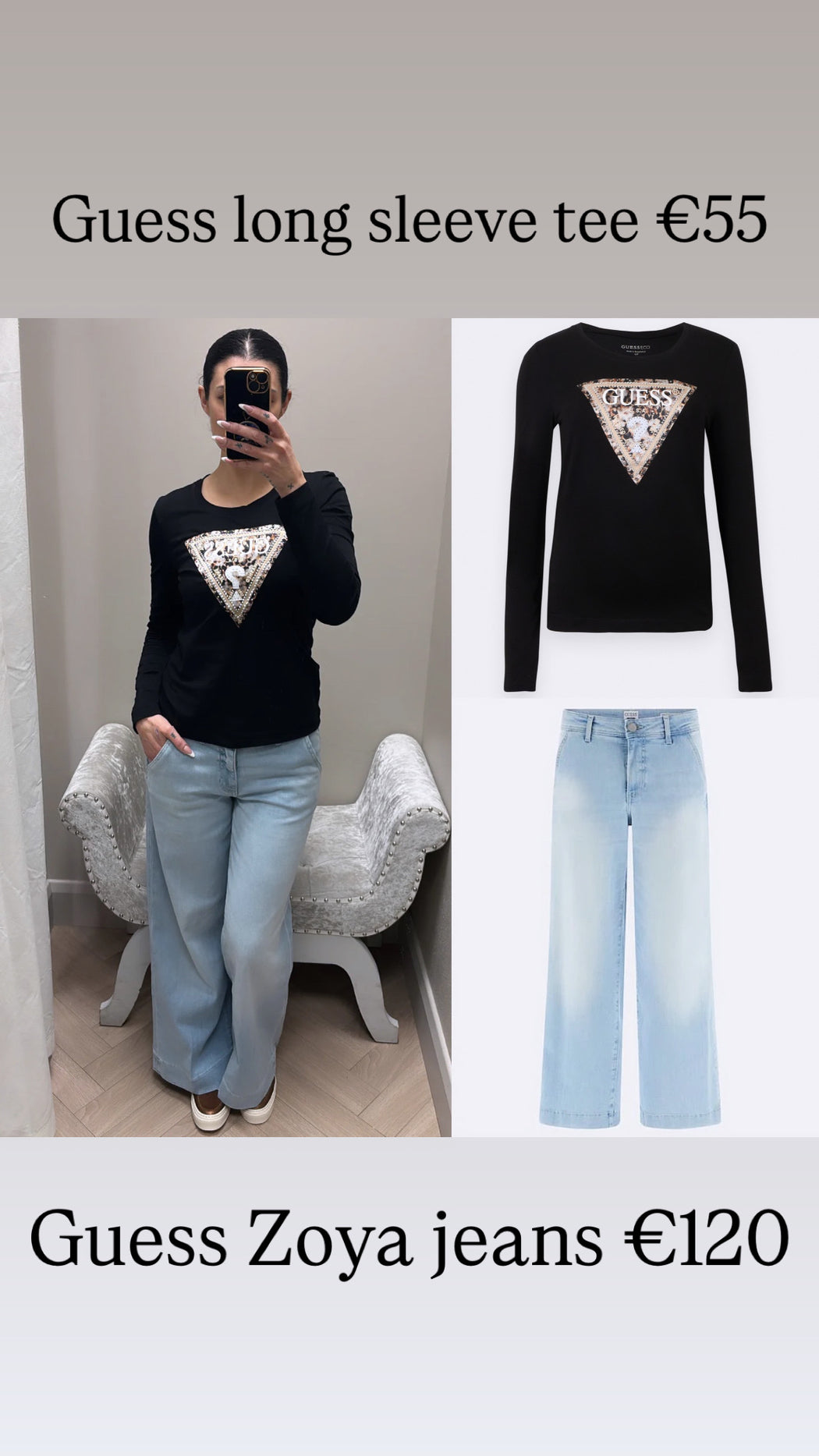W6r133j1314 -jblk  guess  long sleeved black