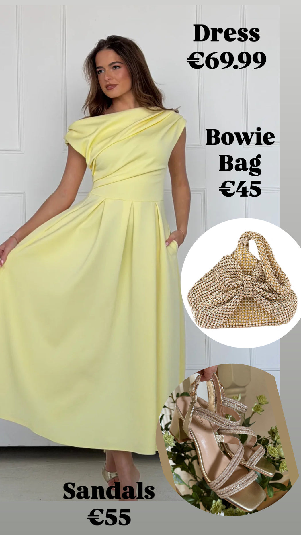 Bowie gold bag