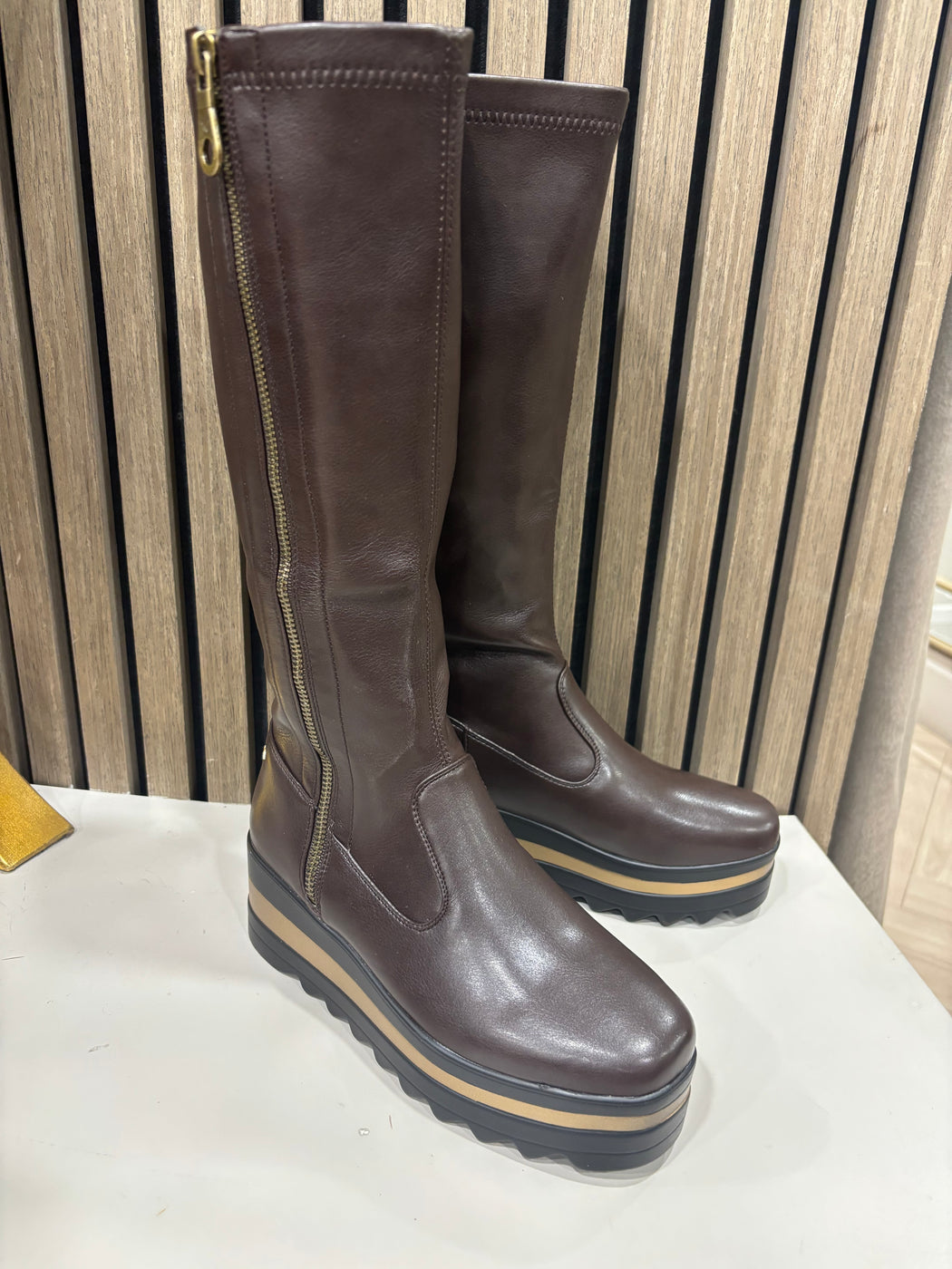 Bildale Chocolate Wedge Boots