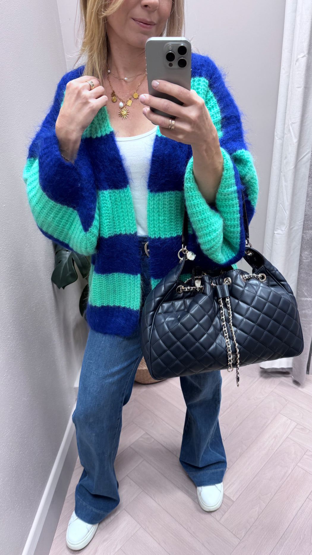 Lambert blue multi cardi