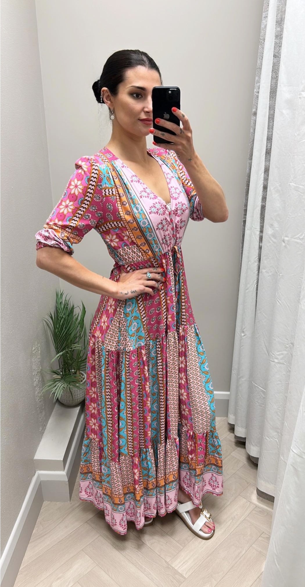 Cedella print Olivia maxi