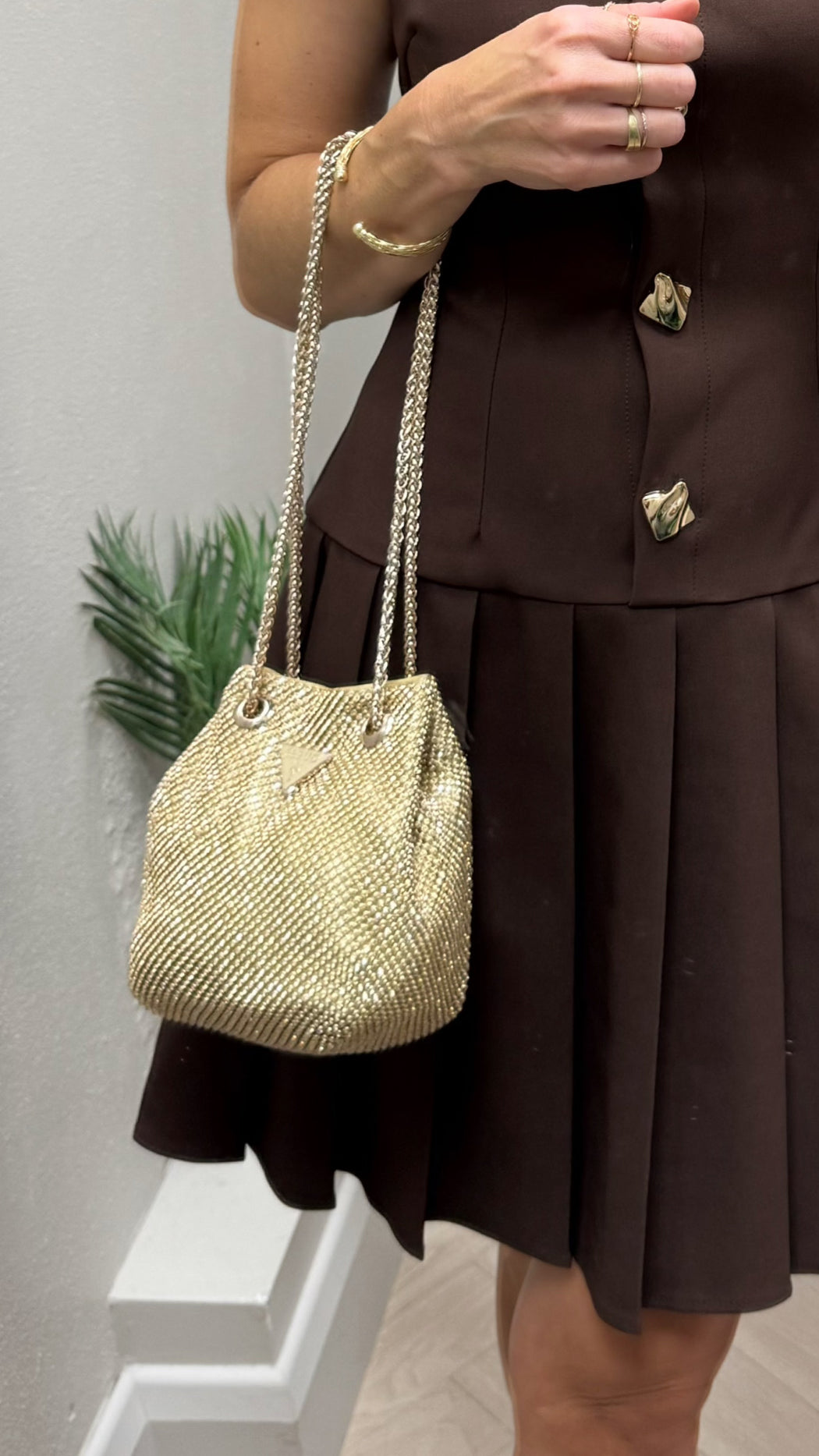 Guess gold zalina mini pouch rp935075