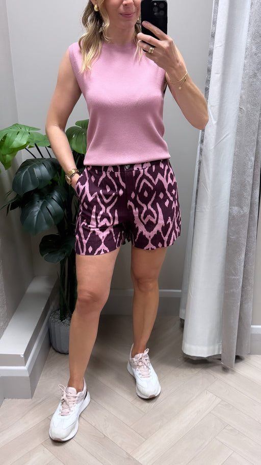 Kim print shorts