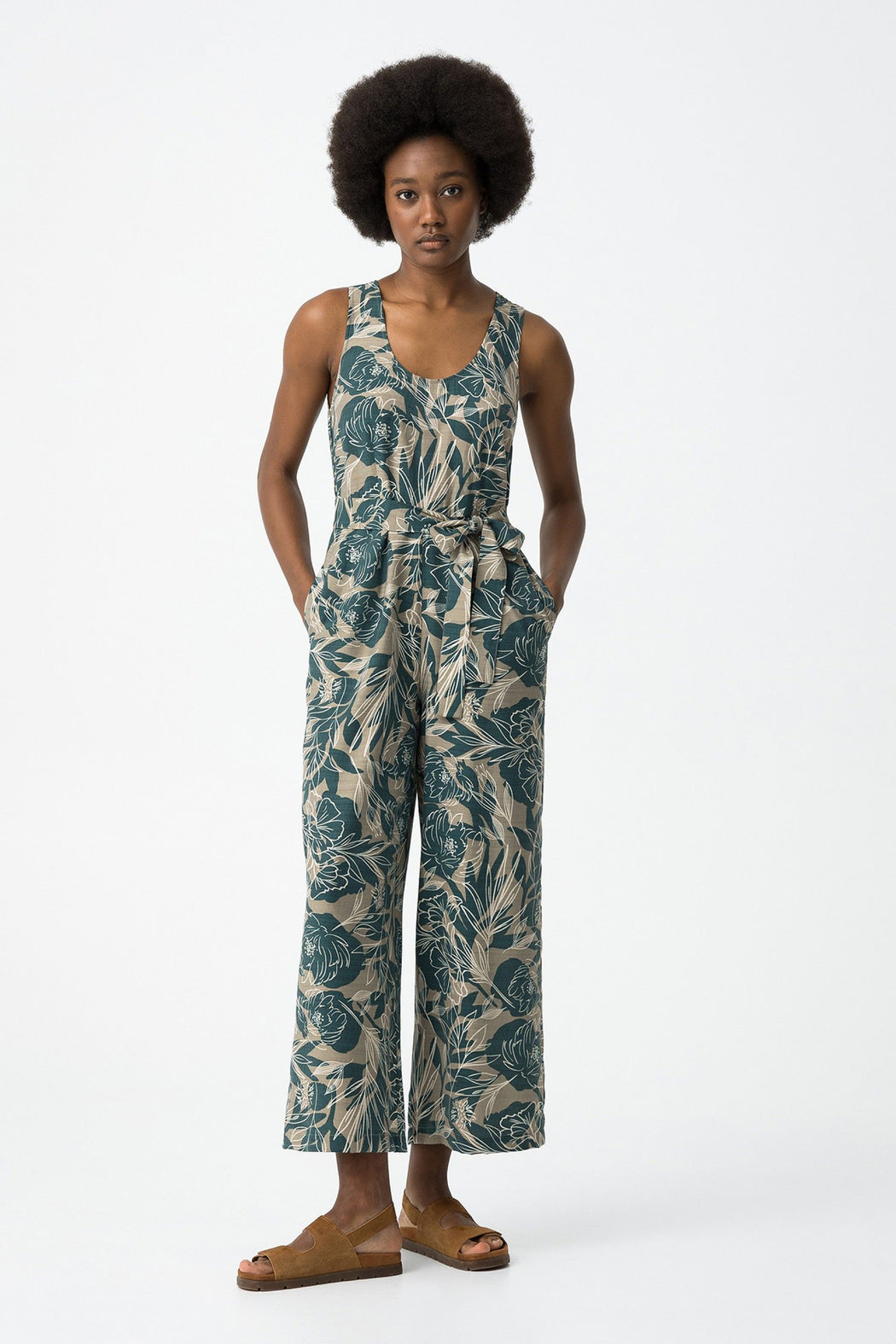 Tabaco green jumpsuit