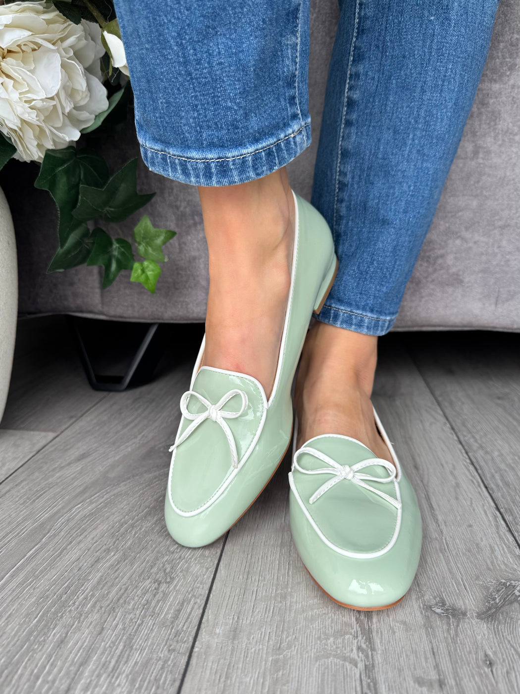 Flitton mint shine loafer