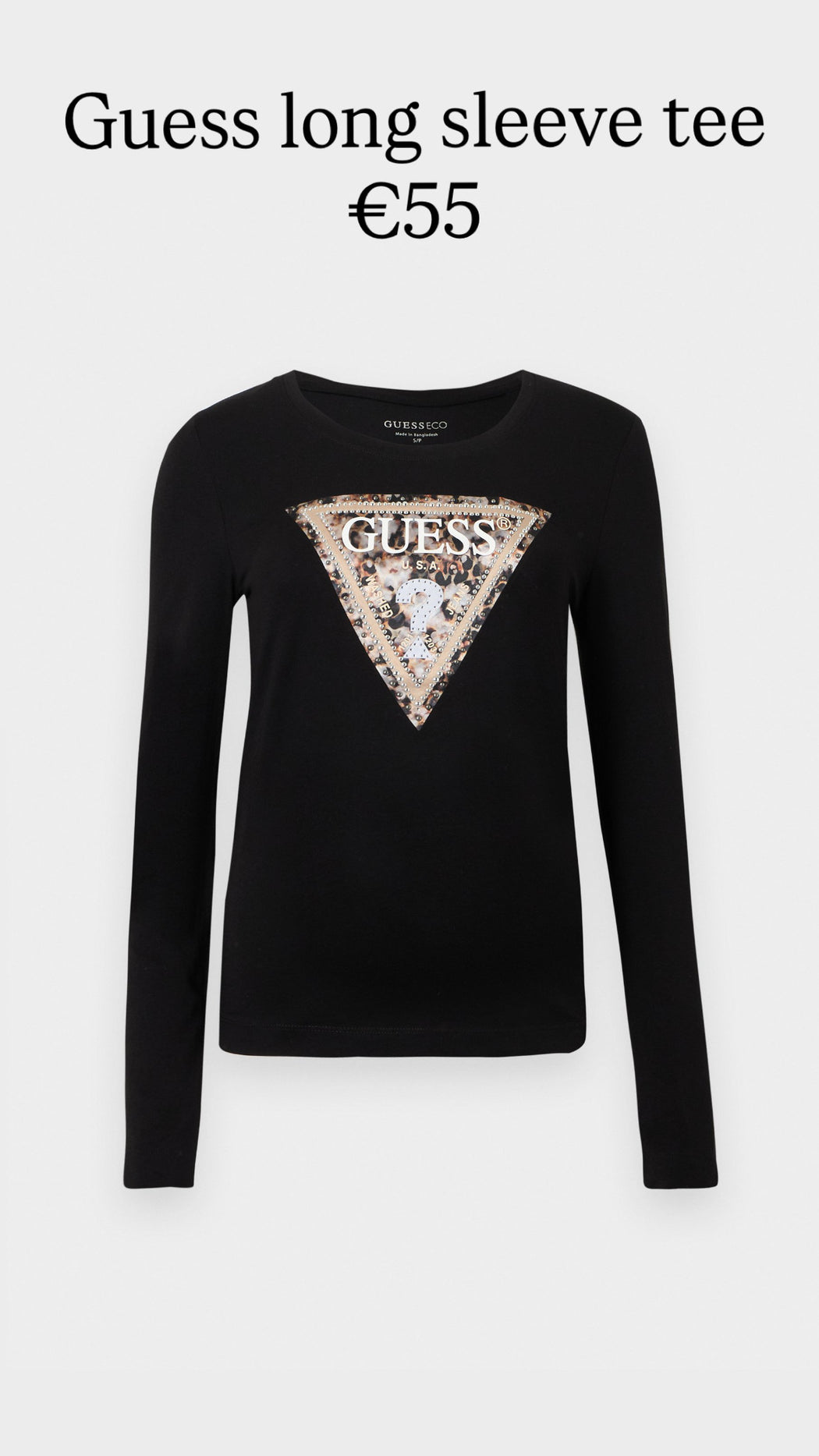 W6r133j1314 -jblk  guess  long sleeved black