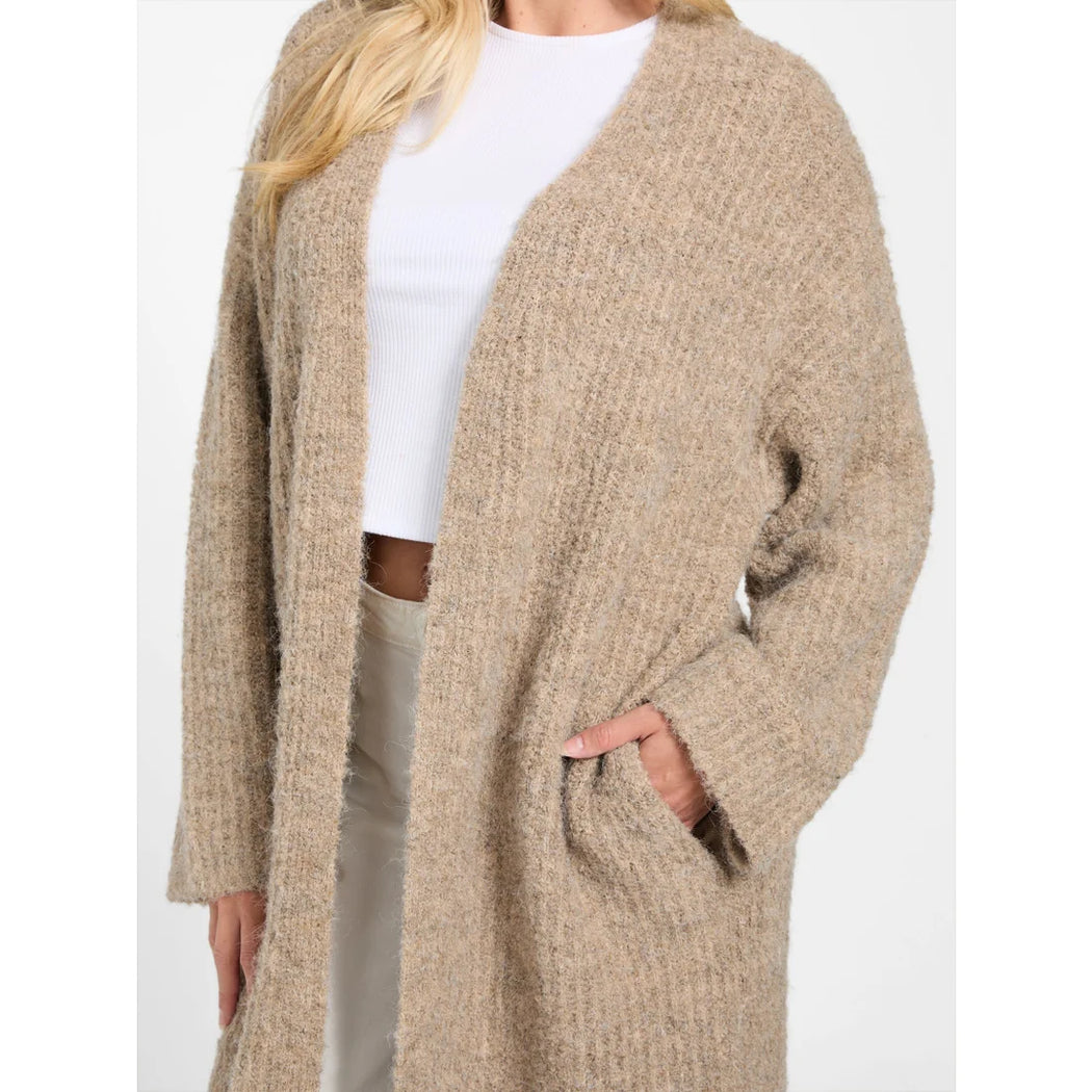 Guess beige beniko boucle  cardi w5br54zo702