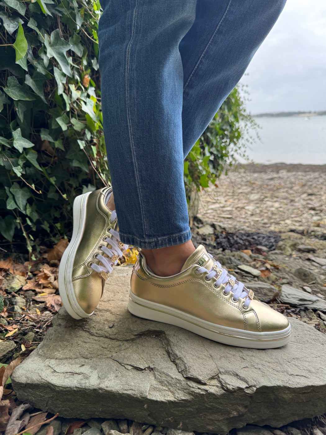 Guess gold sneaker FLTSS3LEL12