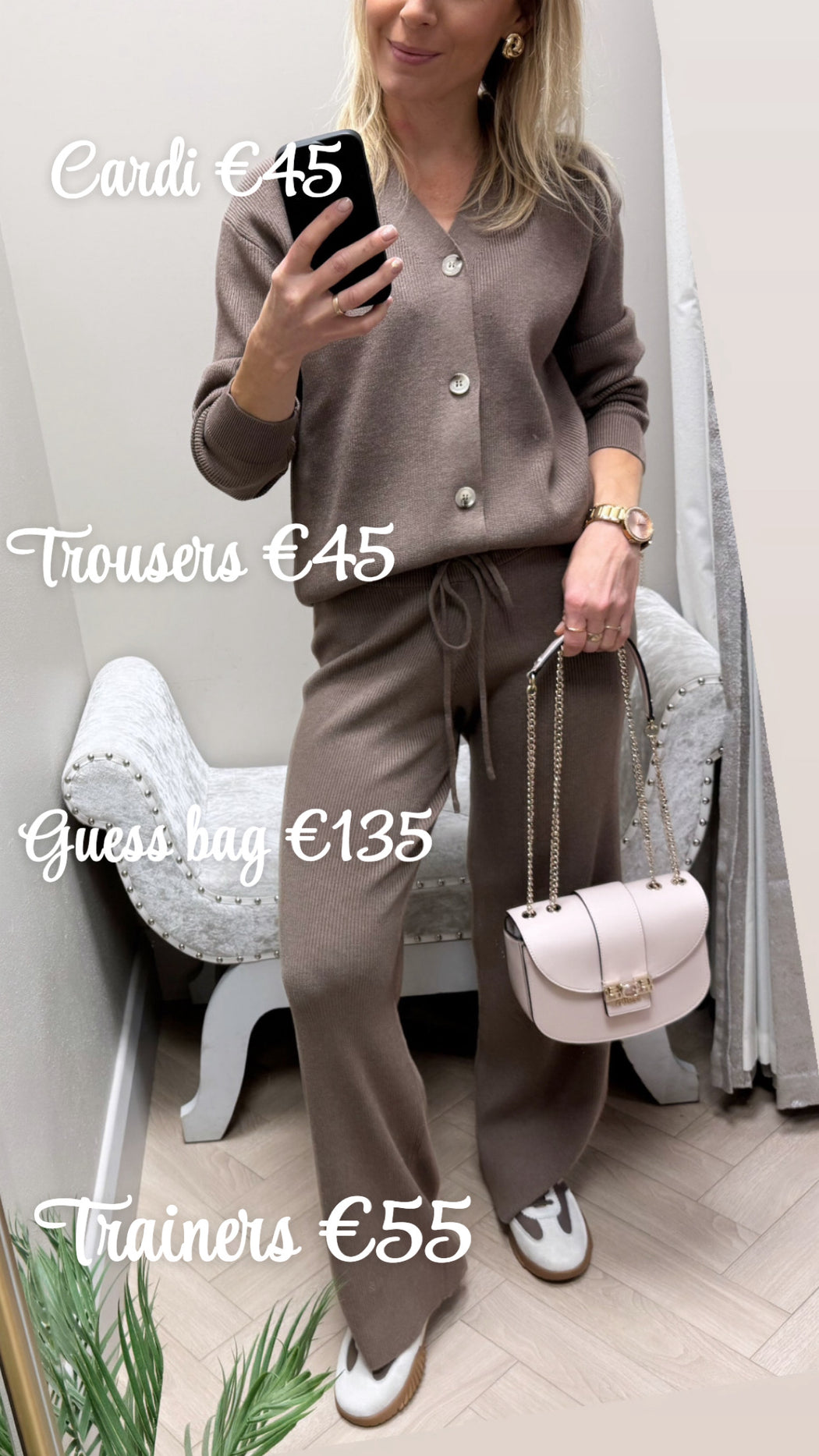 Lady beige trousers