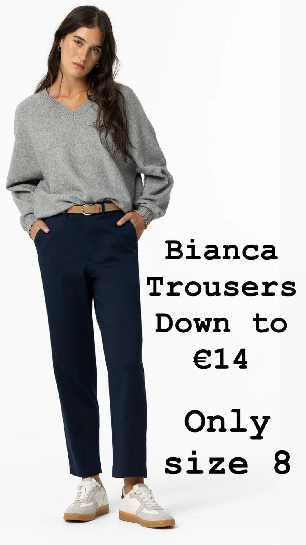 Bianca navy trousers