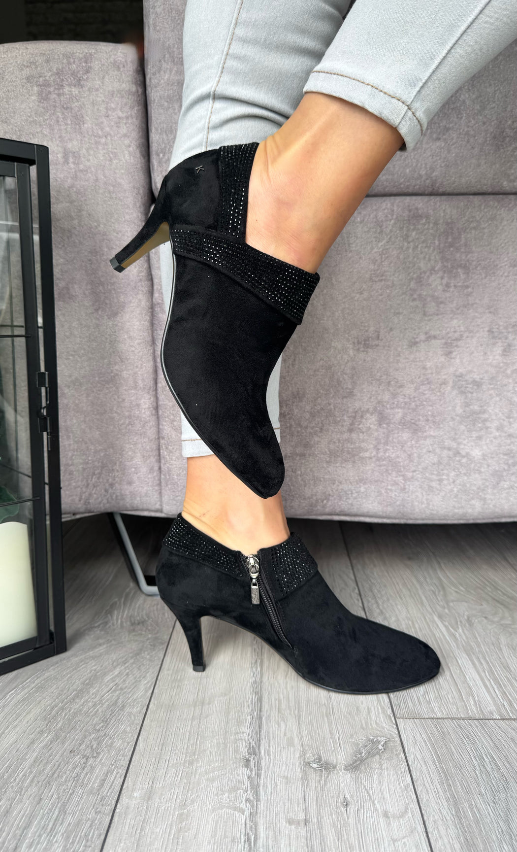 Blaina schwarz sparkle boot