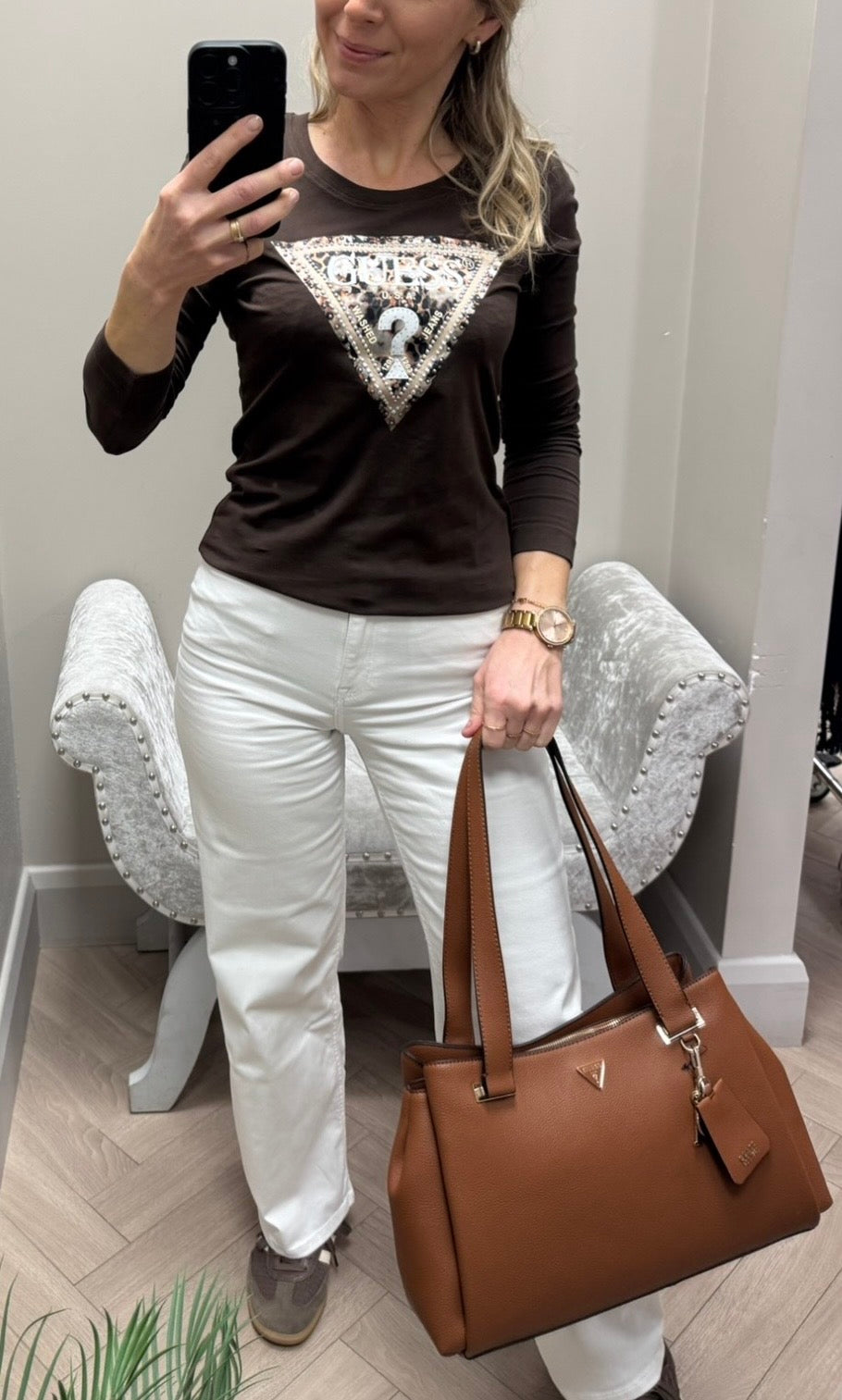 Guess Evie cognac bag BG966422