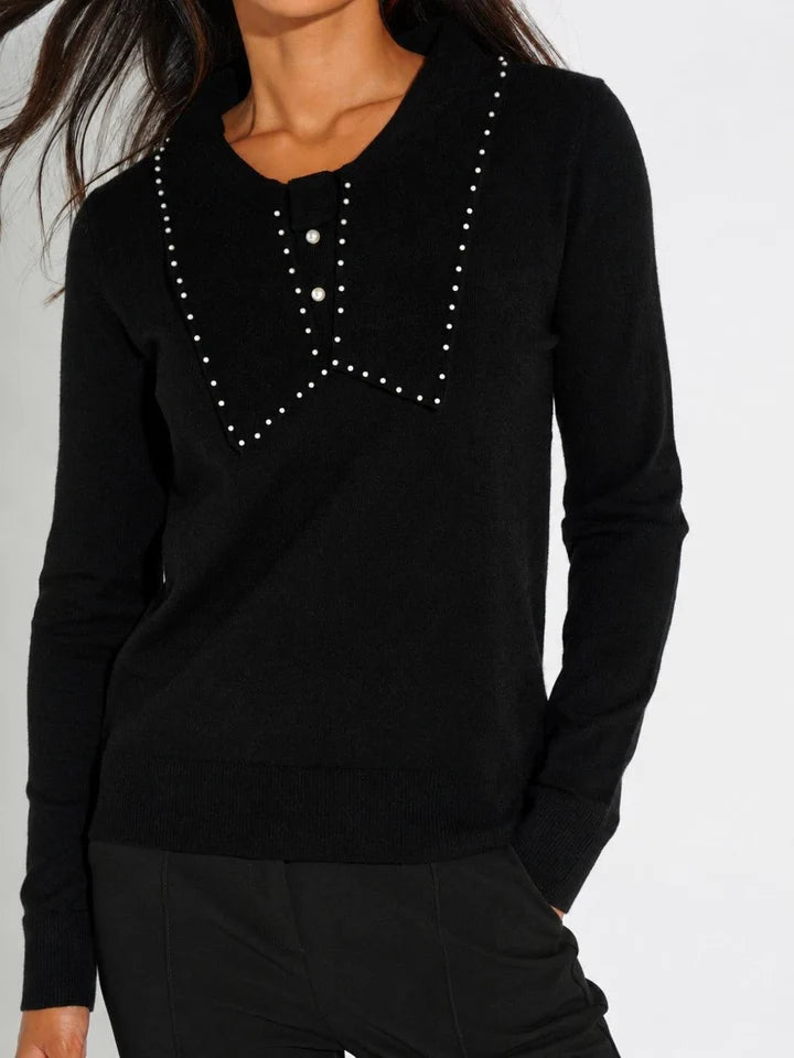 Black Presley knit top