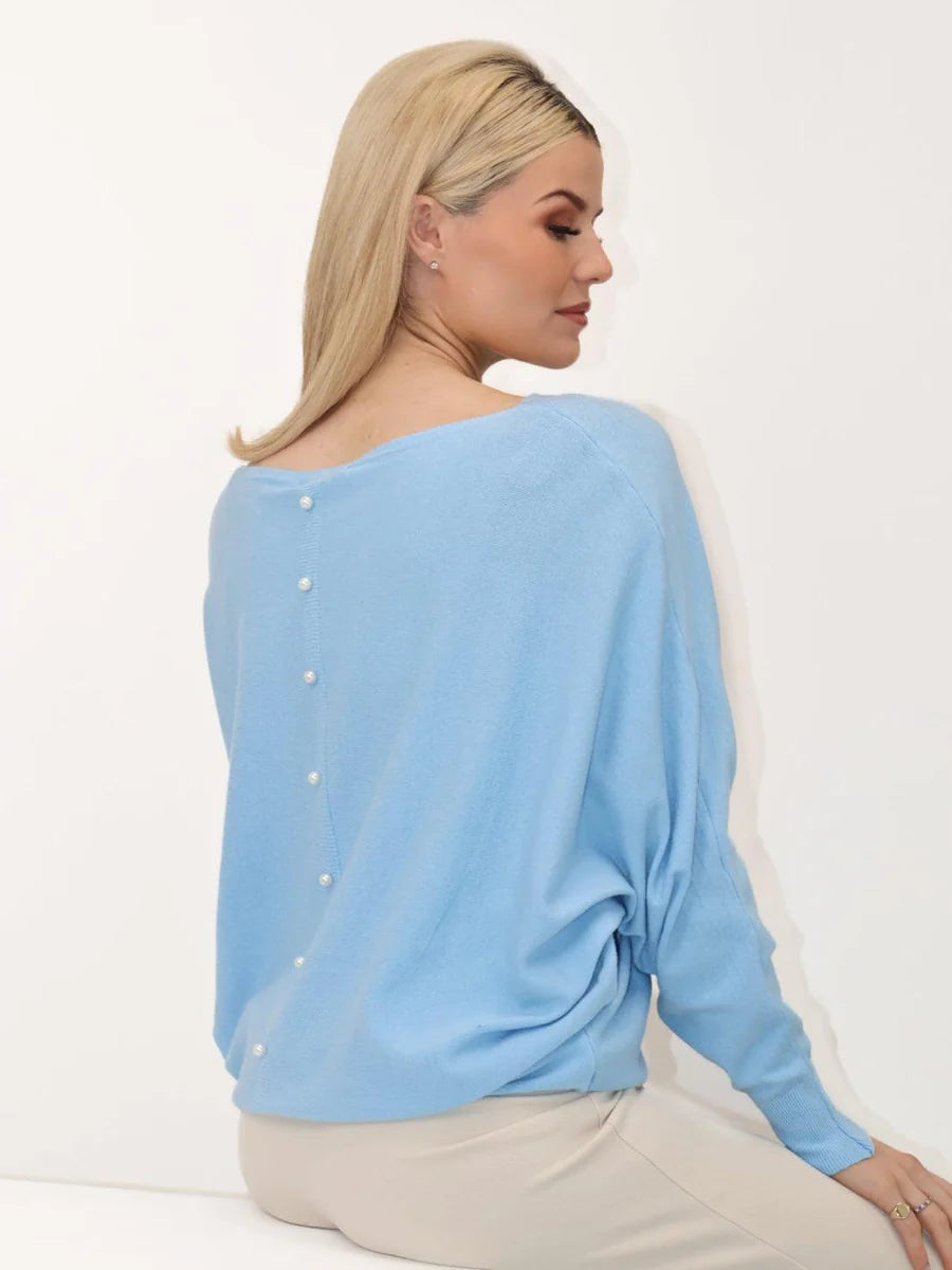 ELBA SKY BLUE KNIT JUMPER