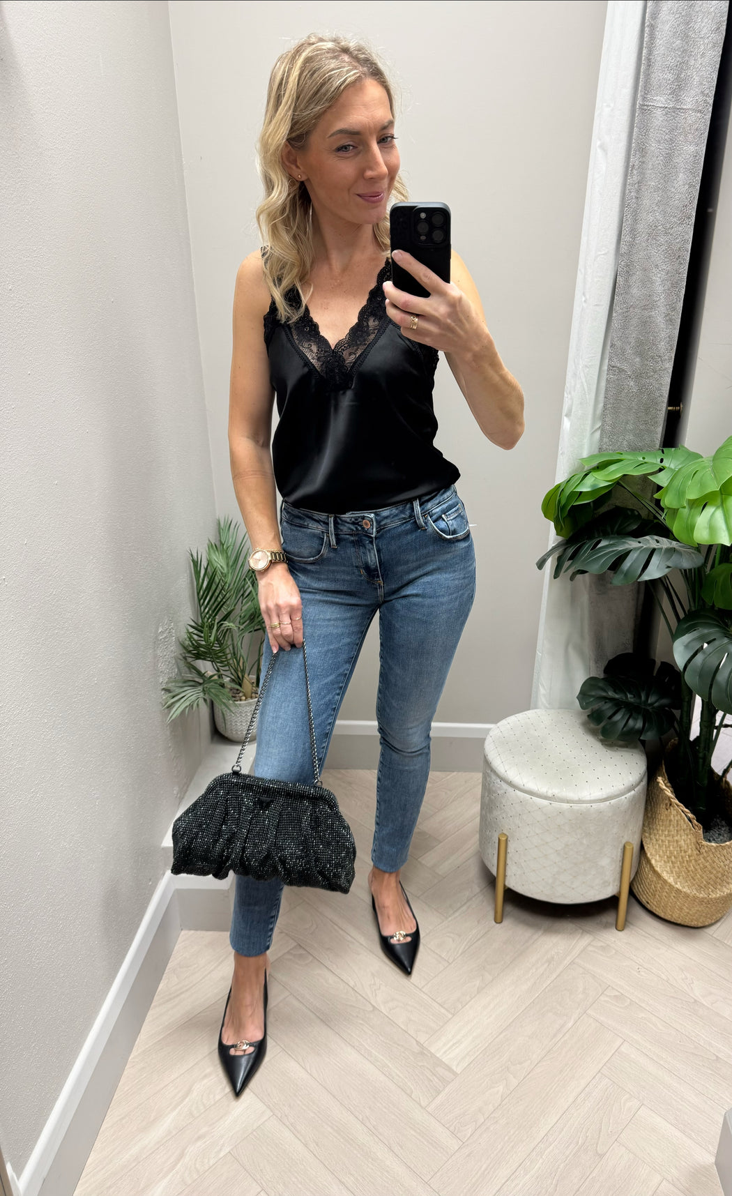 Guess Annette W2YA99D4Q02 skinny mid waist jeans