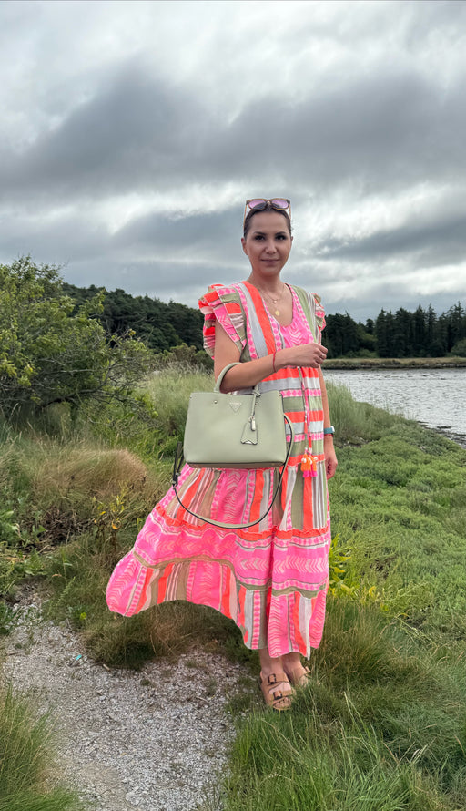 Carrie neon maxi dress