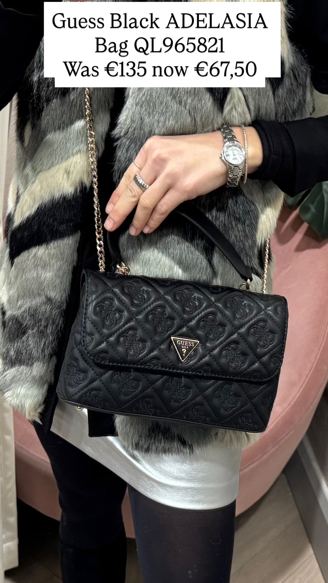 Guess Black ADELASIA Bag QL965821