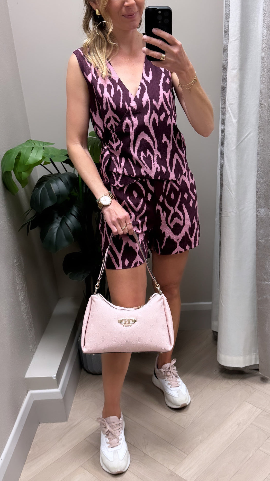 Kim print shorts