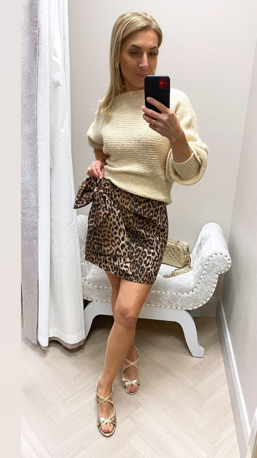 W4bd57wgIj2 guess leopard bow skirt