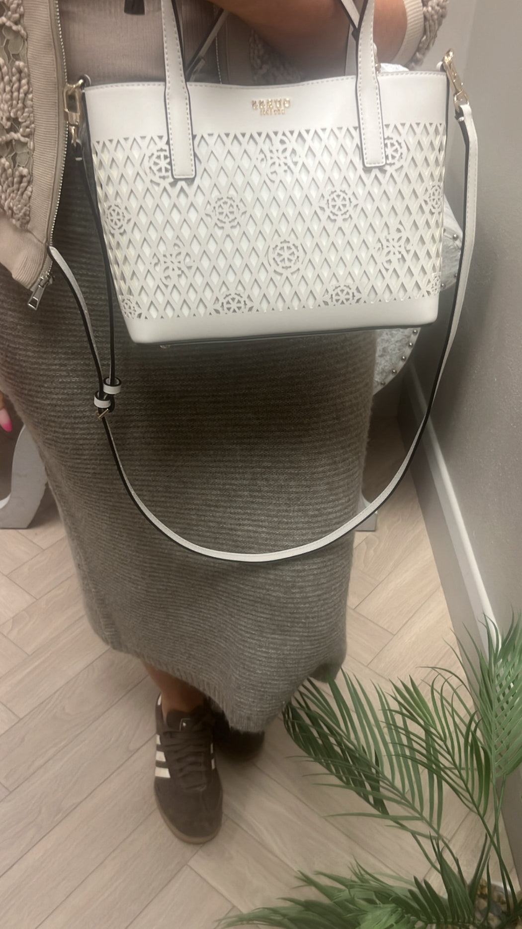 Guess LETTY MINI PG991175 off white 2in1 bag