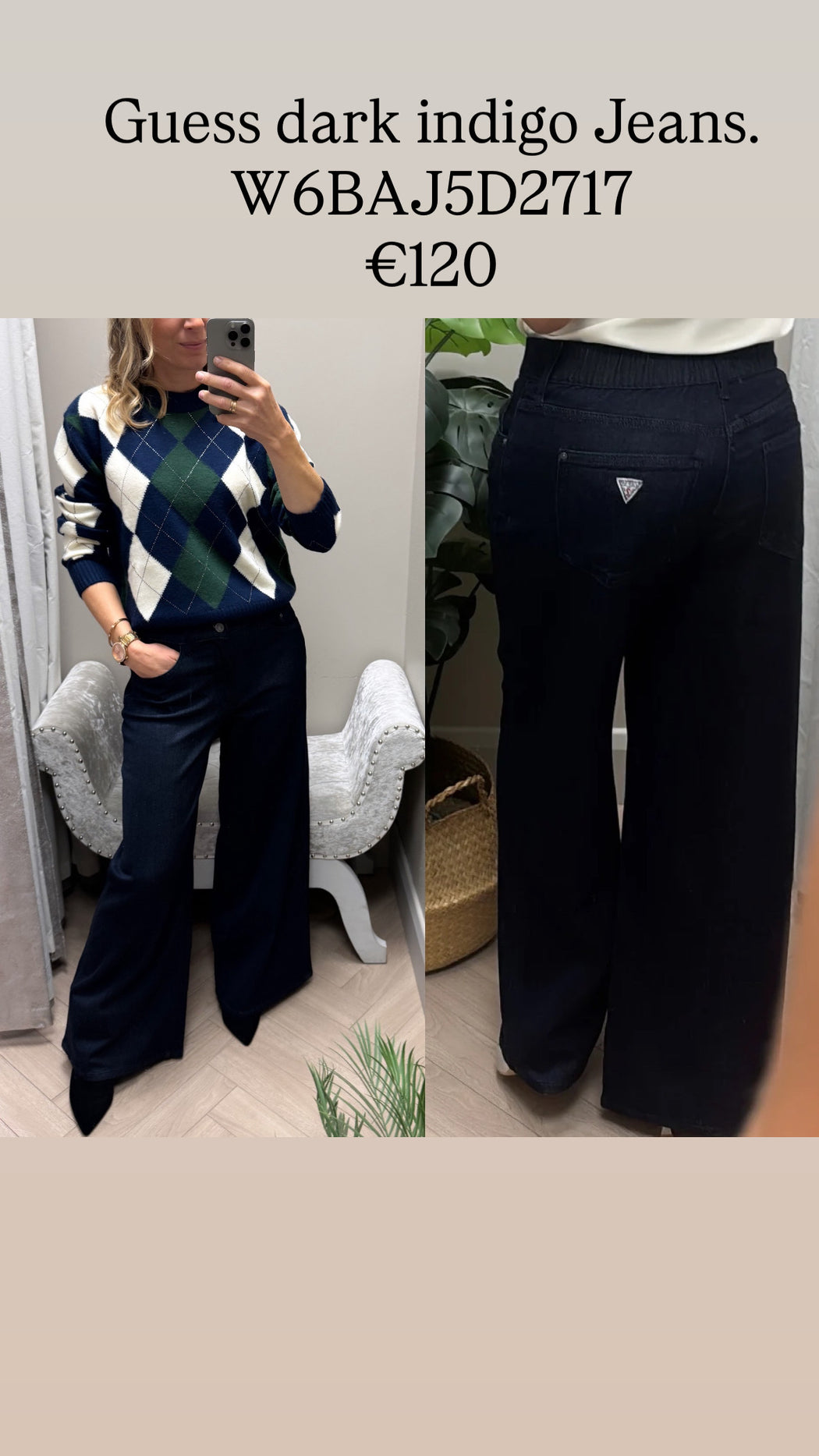 Guess dark indigo Jeans. W6BAJ5D2717