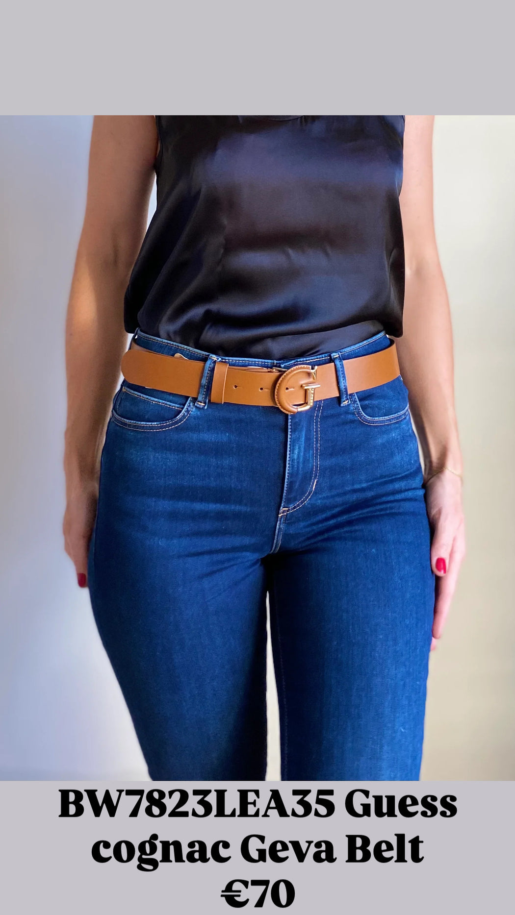 BW7823LEA35 Guess cognac Geva Belt