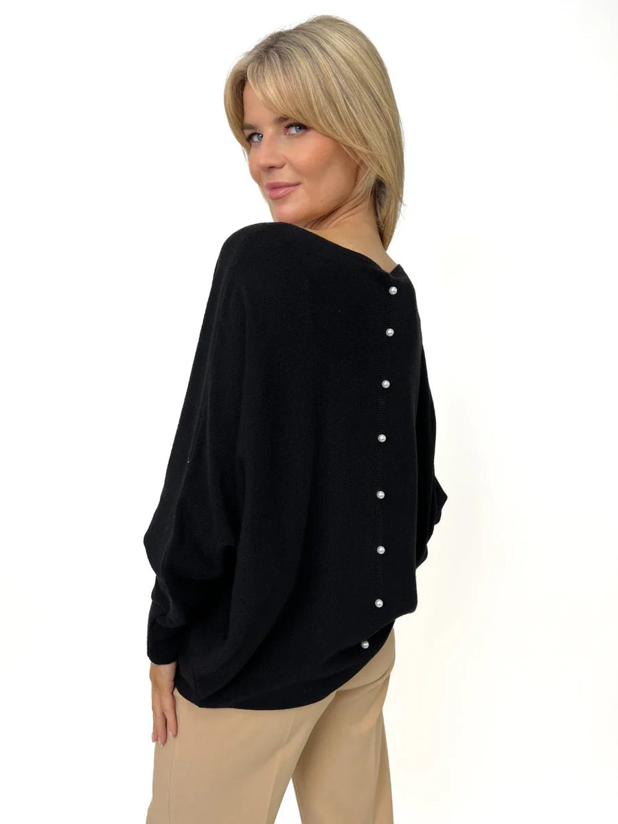 ELBA BLACK  KNIT JUMPER