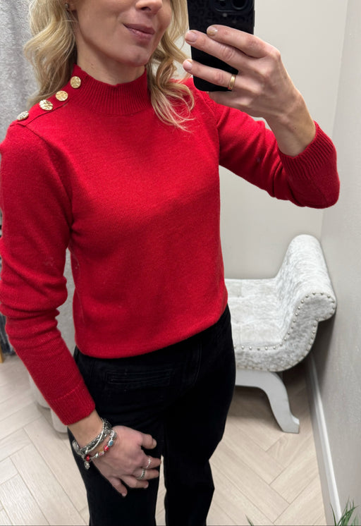 Red Bauhaus knit