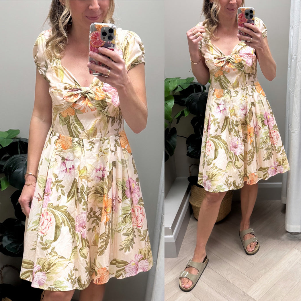 Floral karida Guess sweetheart dress