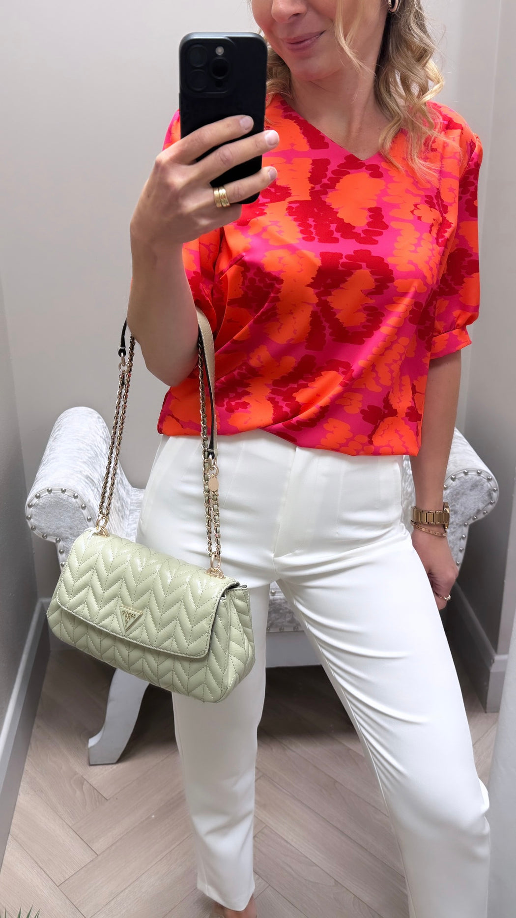 Rhea print top