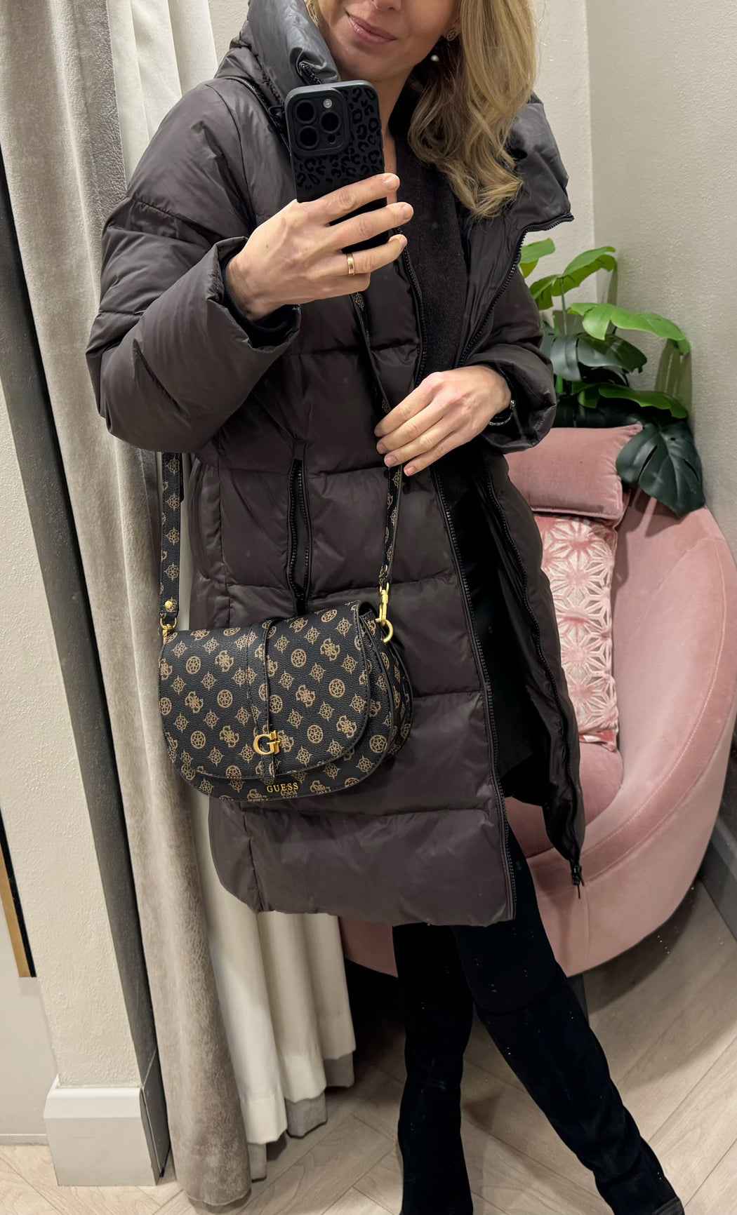 Guess mocha logo kuba crossbody PA932920