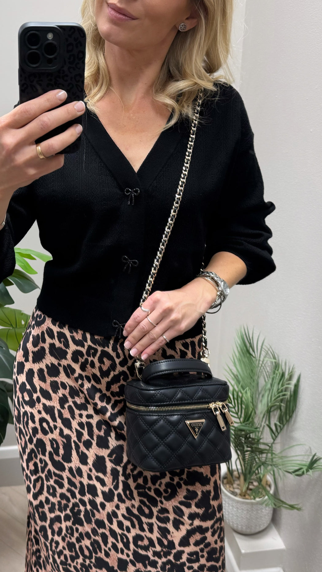 Guess Lyla black sweater cardi