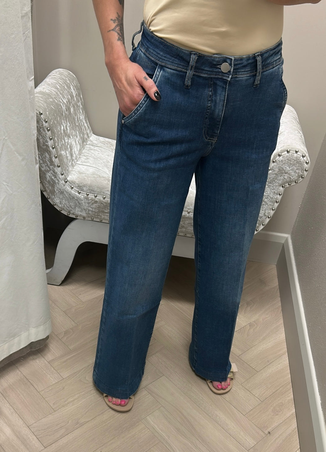 Guess wide leg flare jeans W5RA1LD5L73