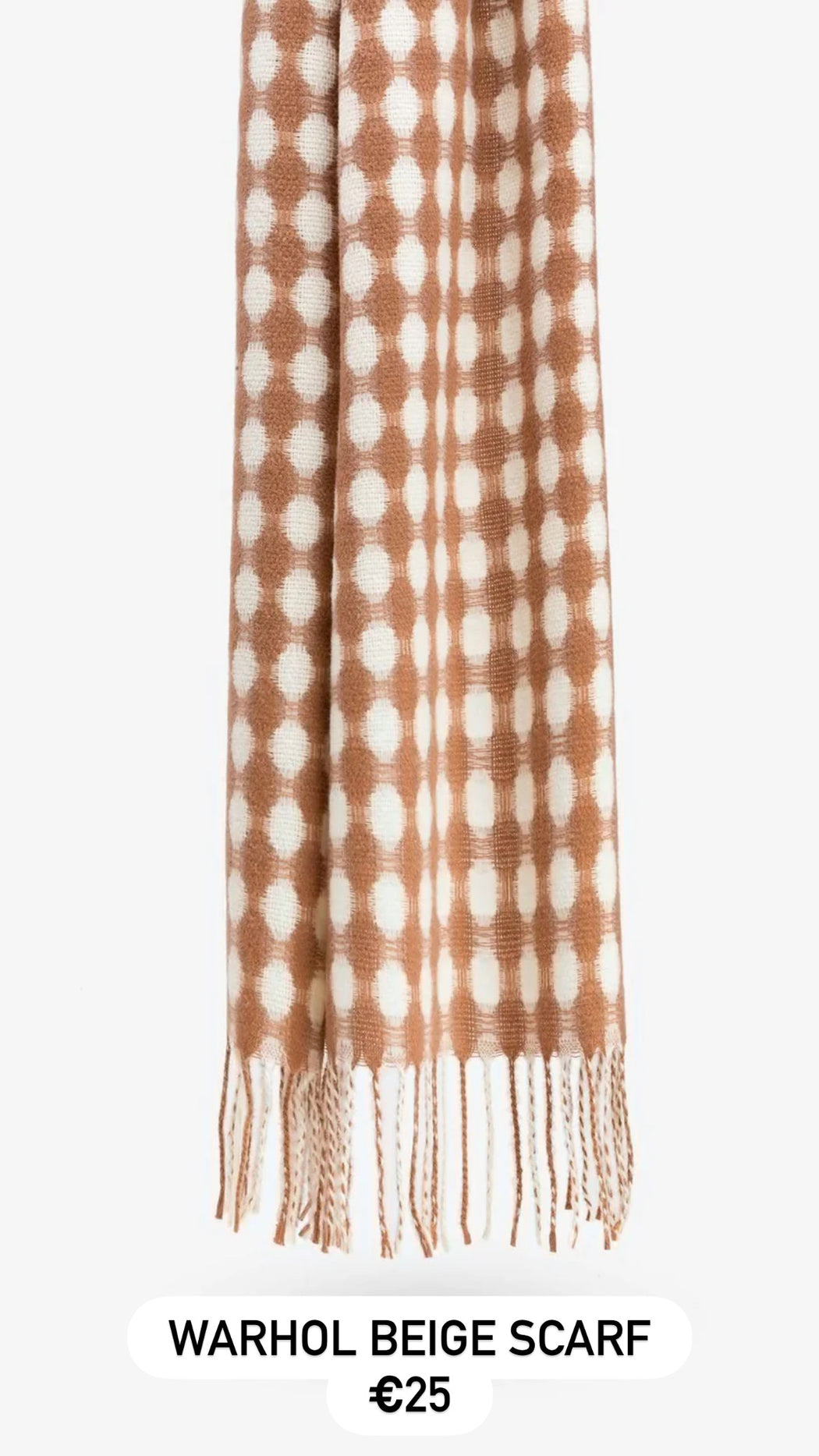 Warhol beige scarf