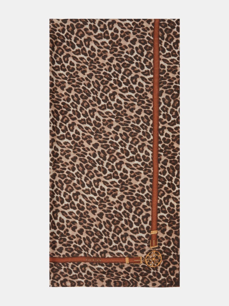 Guess Animalier Scarf-aw5349pol03-bro