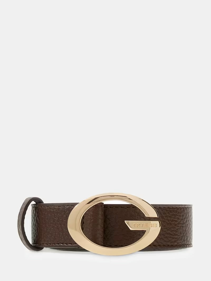 Guess Brown Logo Belt. BW9306P5430