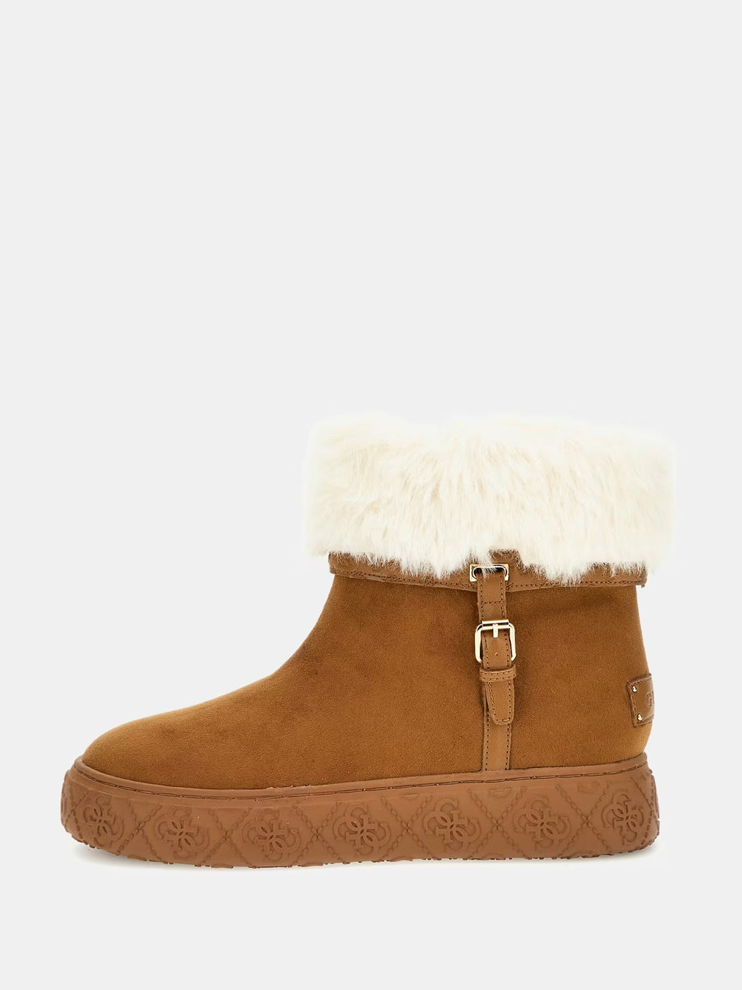 FLFUNCESU10 Guess tan fur boots