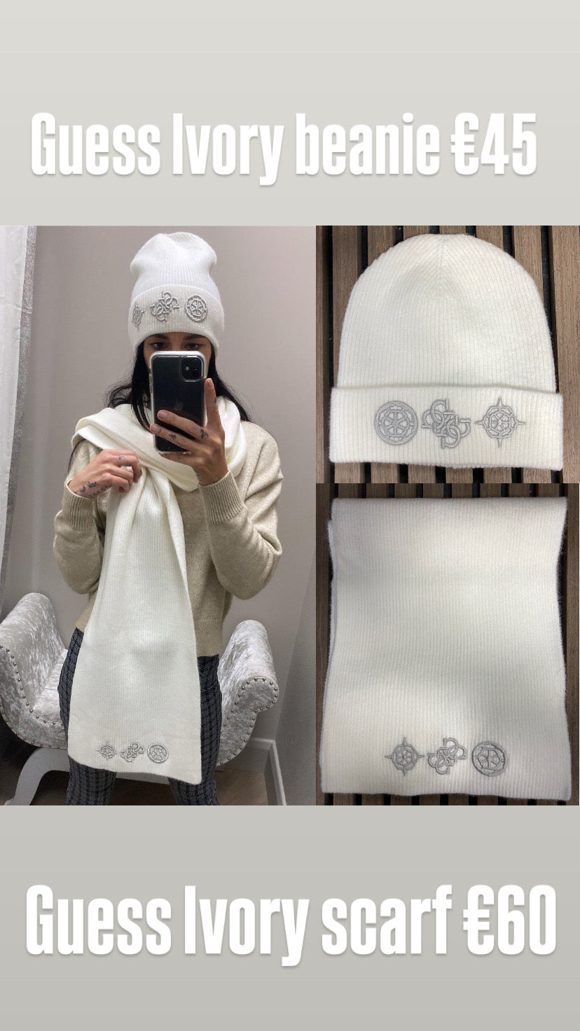 Guess Ivory beanie AW5177POL01-IVO