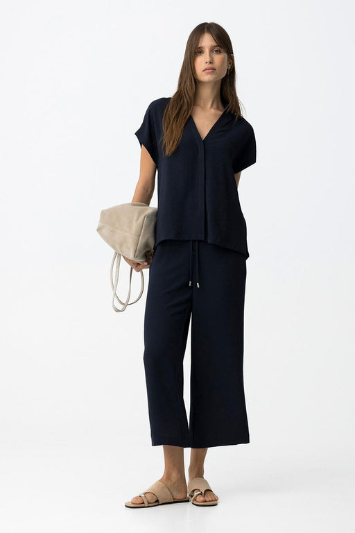 Francesca navy trousers