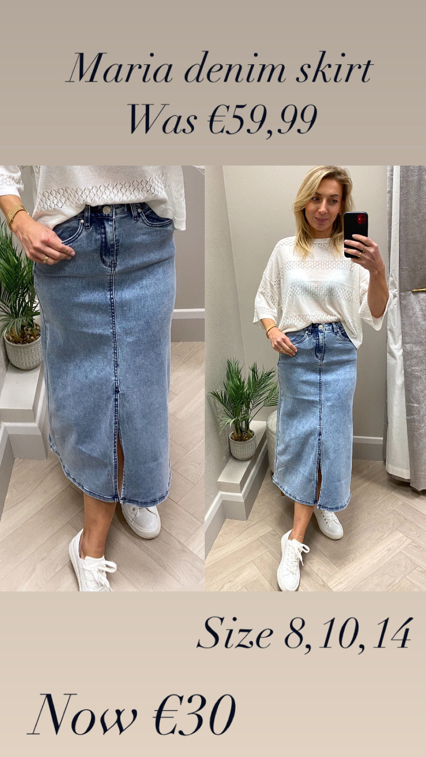 Maria denim skirt