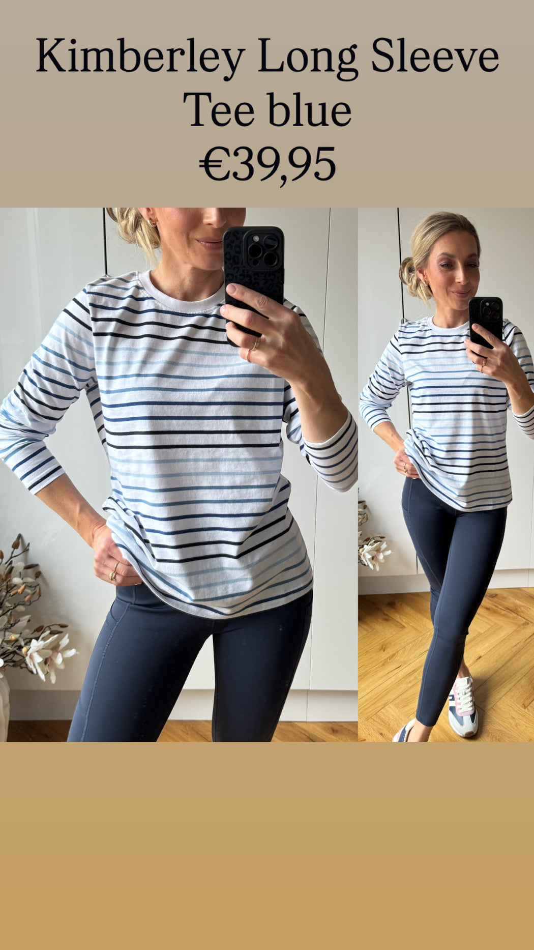 Kimberley Long Sleeve Tee blue