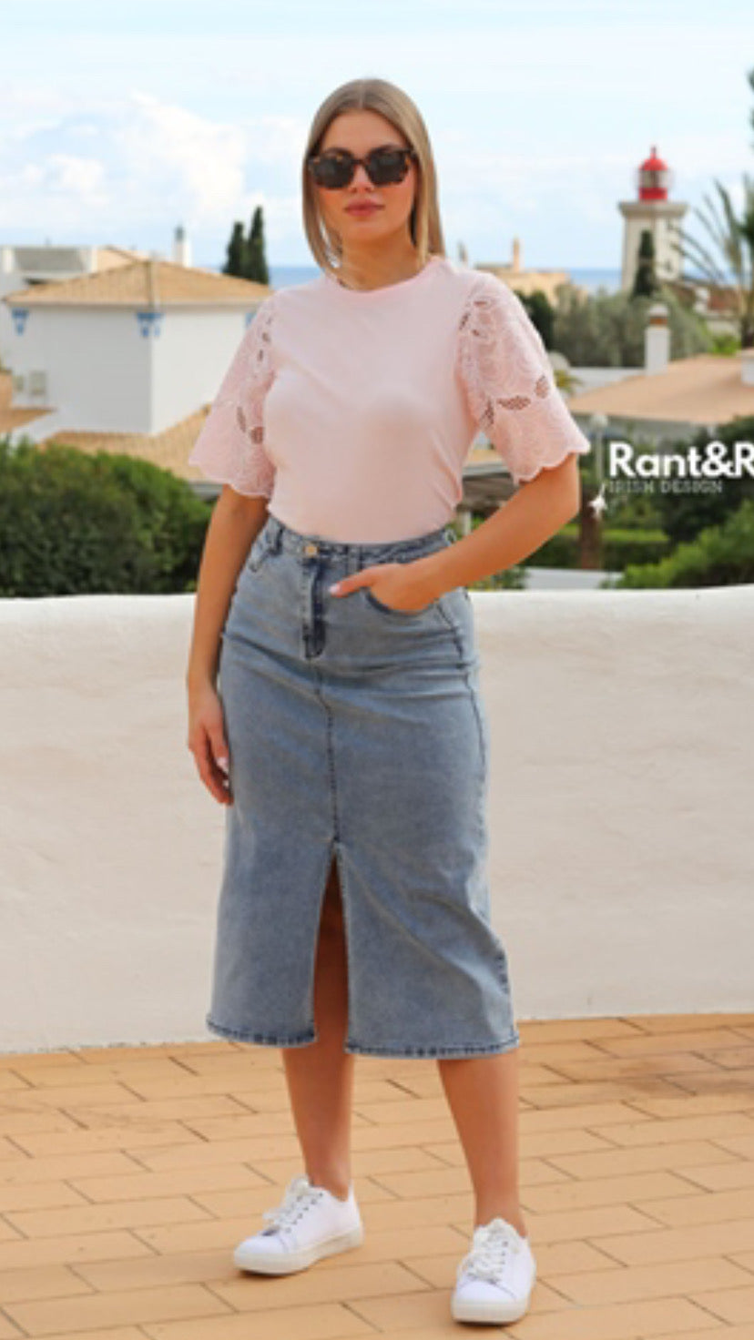 Maria denim skirt