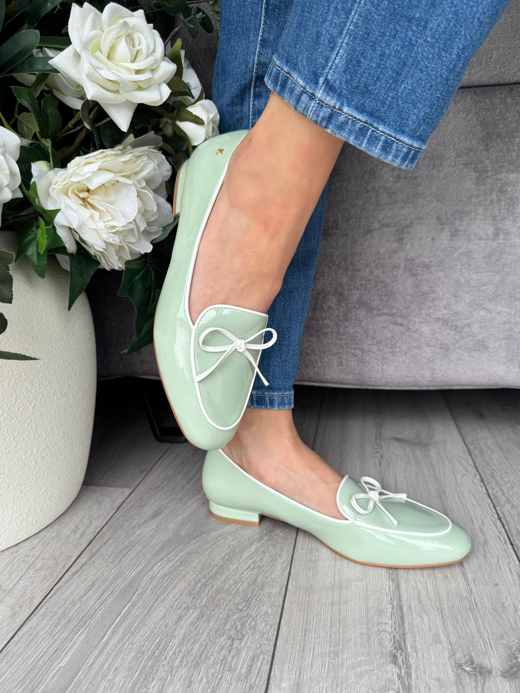 Flitton mint shine loafer