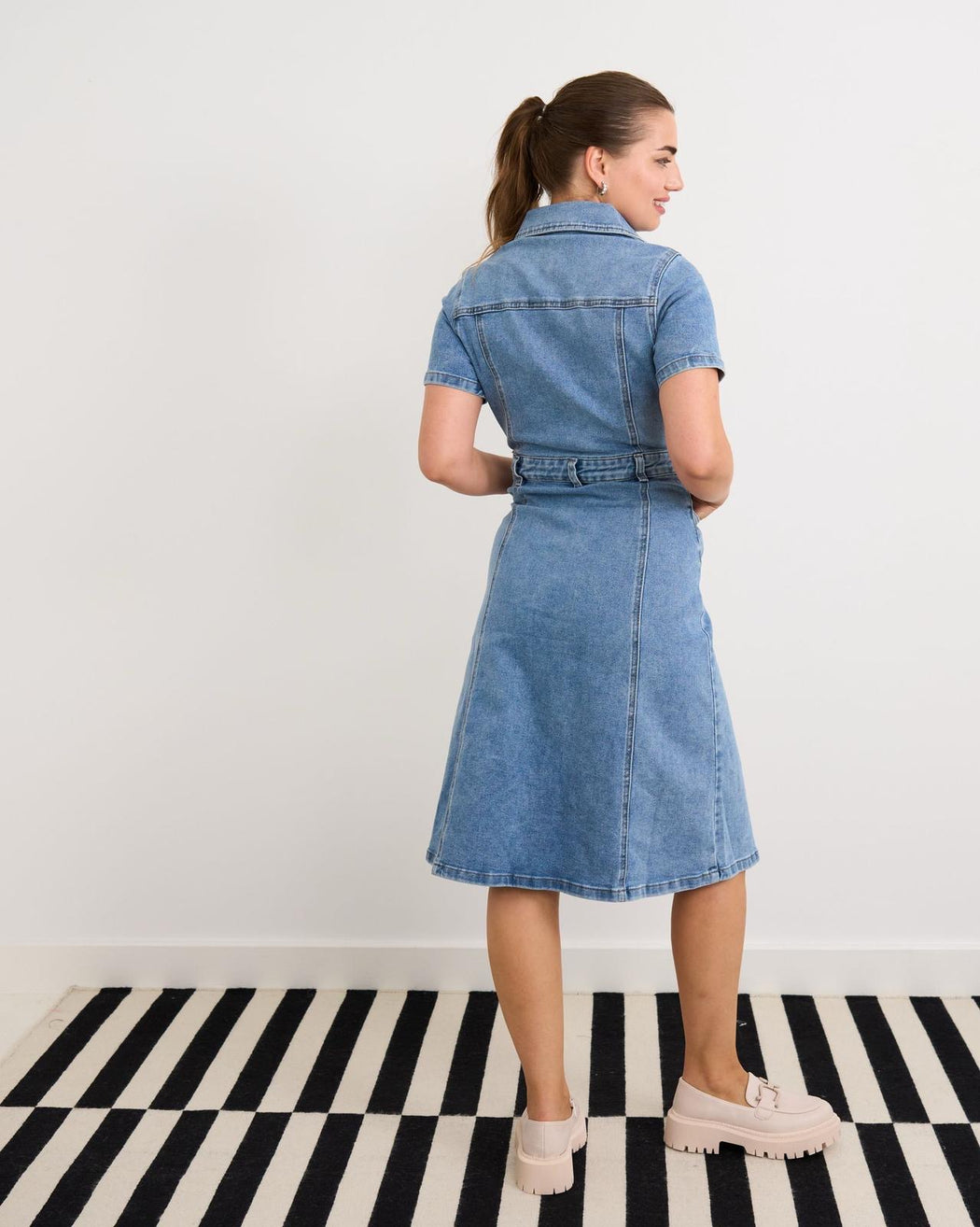 Holly denim shirt dress