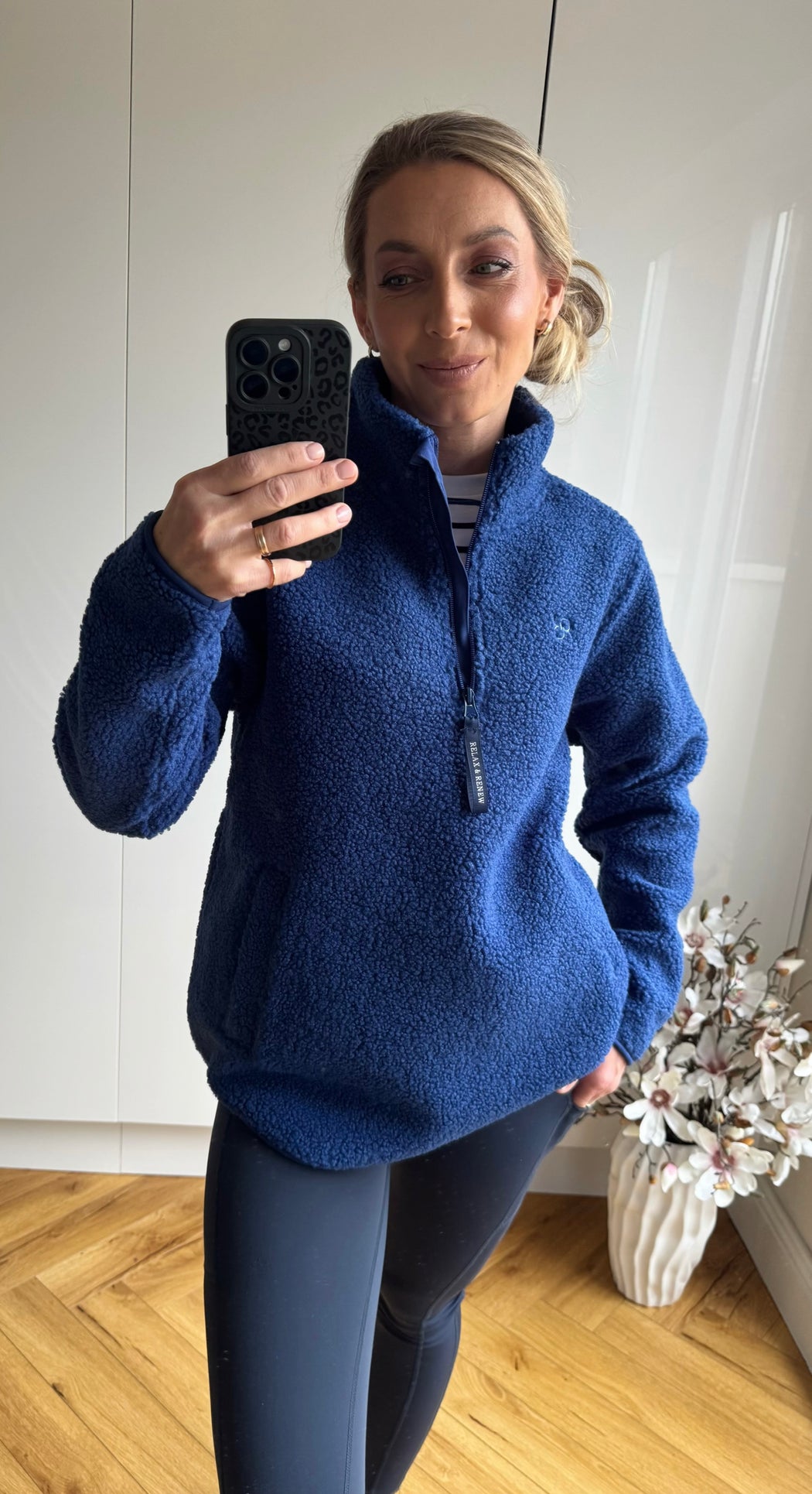 Julia Half Zip Blue